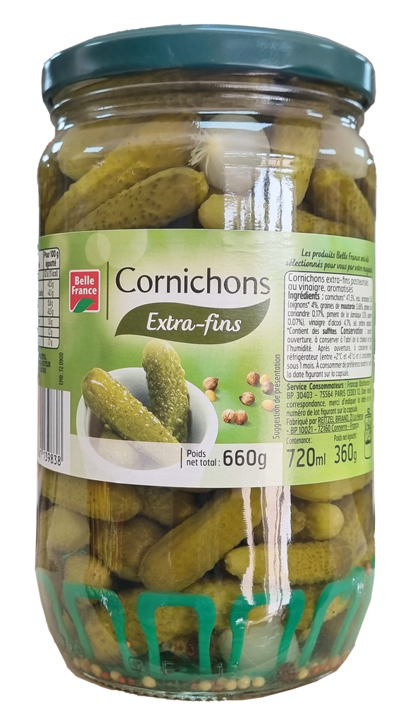 CORNICHON EXTRA FIN BELLE FRANCE 660G