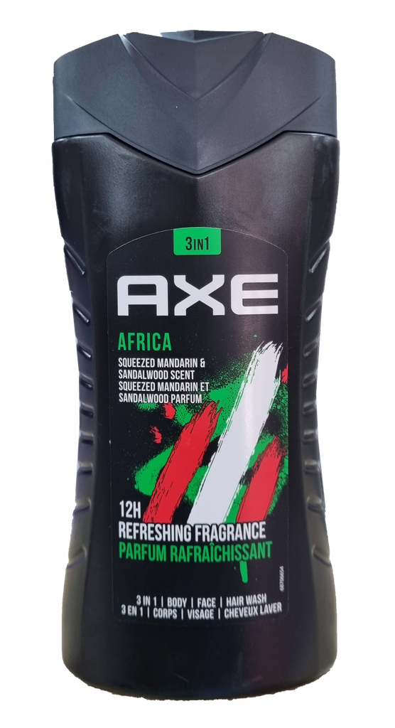 GEL DE DOUCHE AXE AFRICA 3EN1 250ML