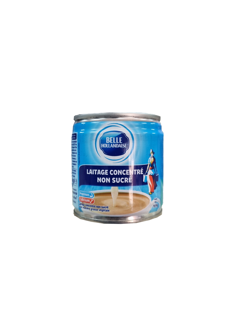 LAIT CONCENTRE NON SUCRE BELLE HOLLANDAISE 169G