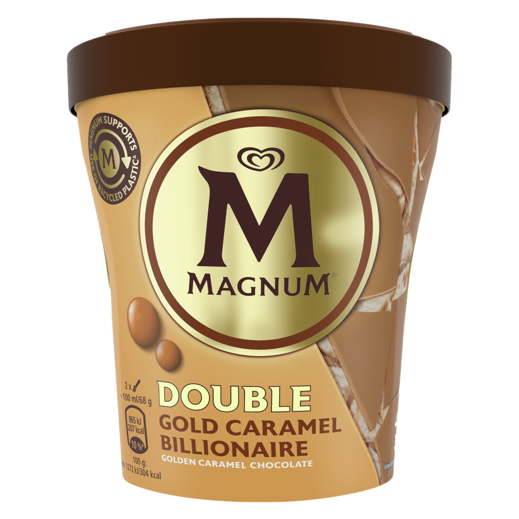 MAGNUM POT CREME GLACE GOLD 440ML