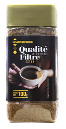 CAFE SOLUBLE QUALITE FILTRE LEADER PRICE 100G